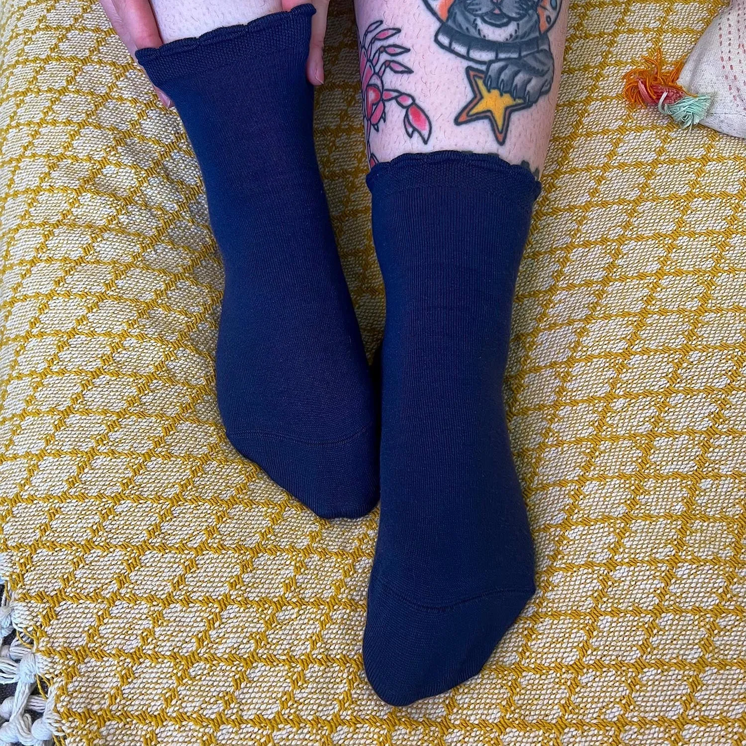 Bamboo Ankle Socks - 3 Pairs in Starling sold by Snag Tights product image thumbnail 2