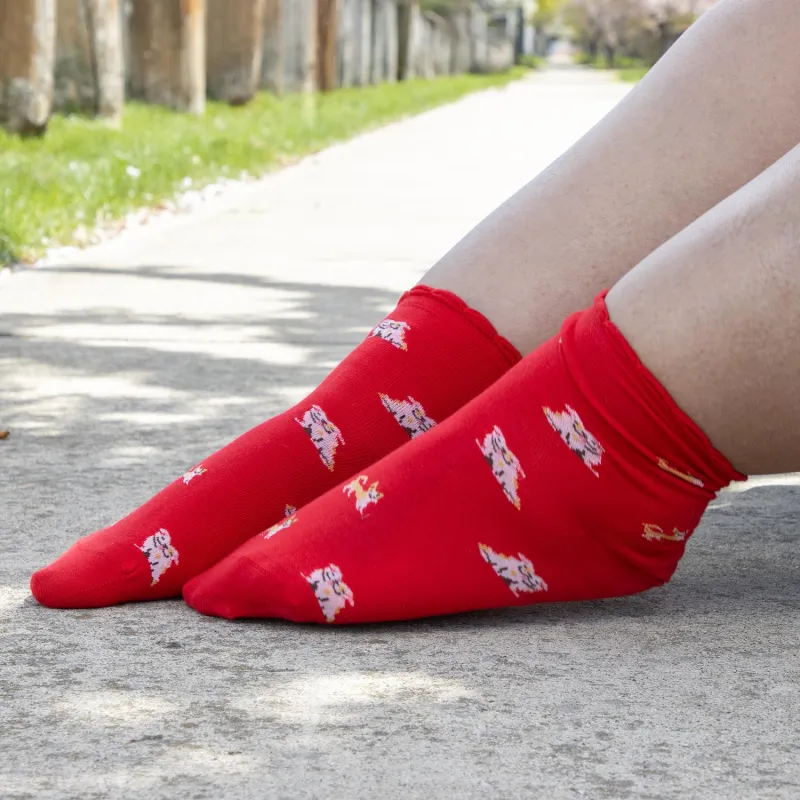 Bamboo Ankle Socks - 3 Pairs in Woof sold by Snag Tights