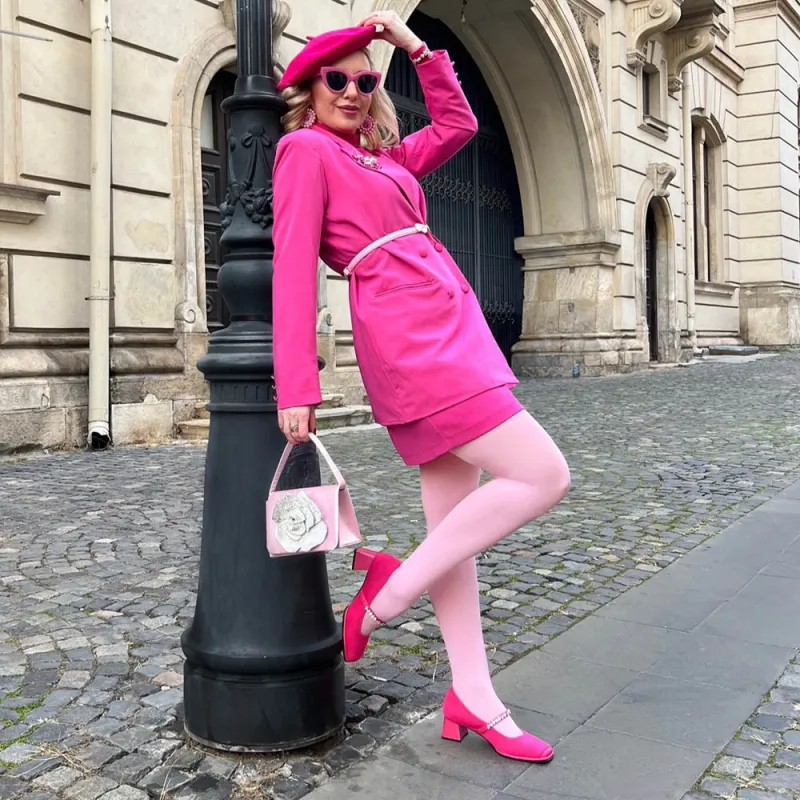 Opaque 80 Den Tights - Pétale de Rose sold by Snag Tights