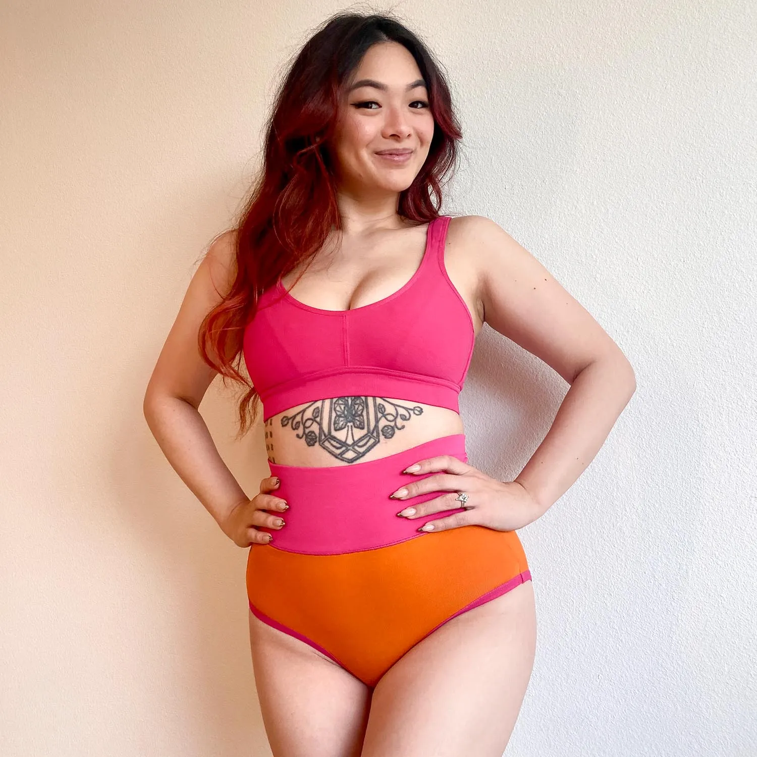 Organic Cotton Full Brief Duo Knickers - Papaya & Barbara sold by Snag Tights product image thumbnail 4