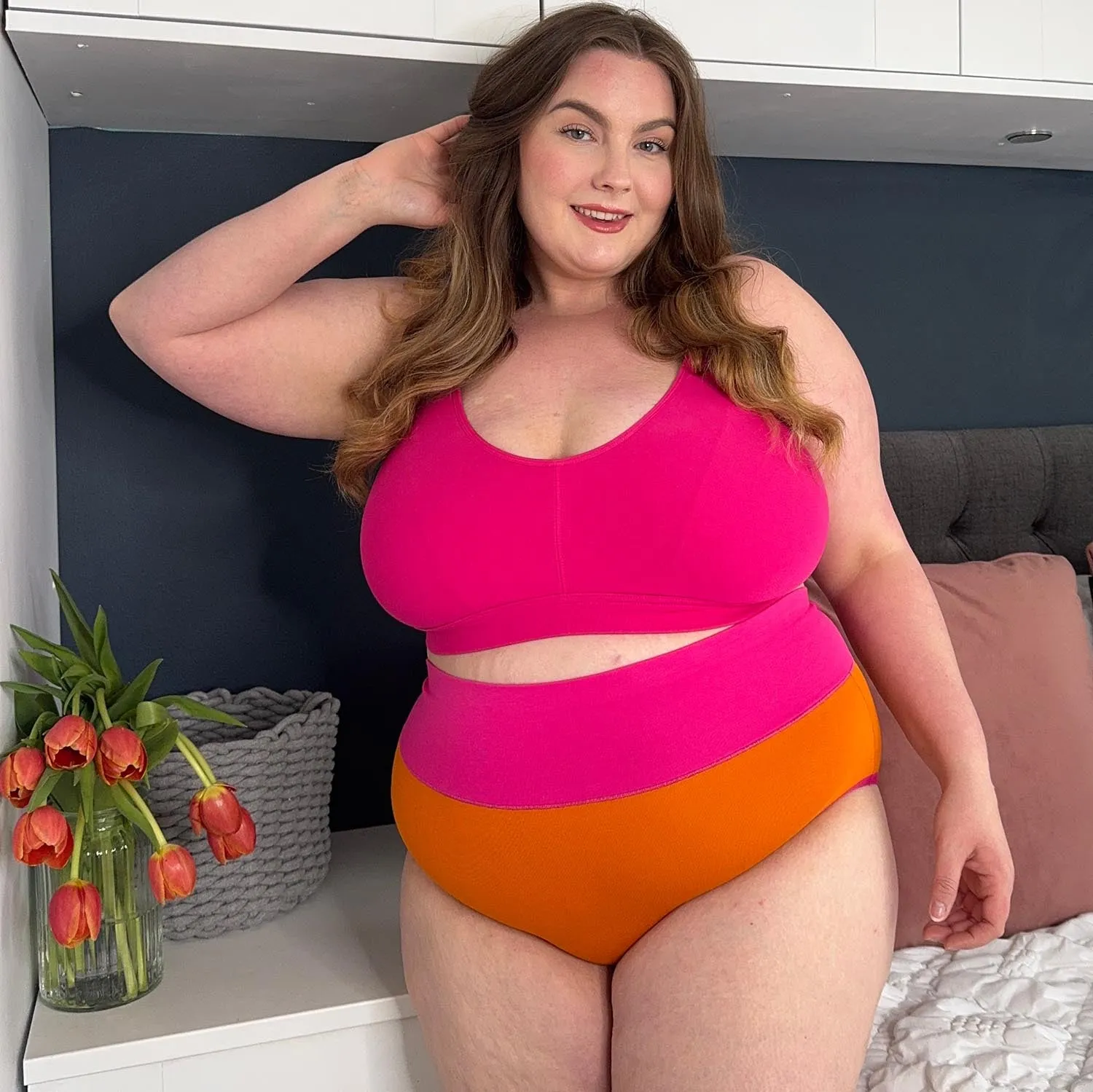 Organic Cotton Full Brief Duo Knickers - Papaya & Barbara sold by Snag Tights