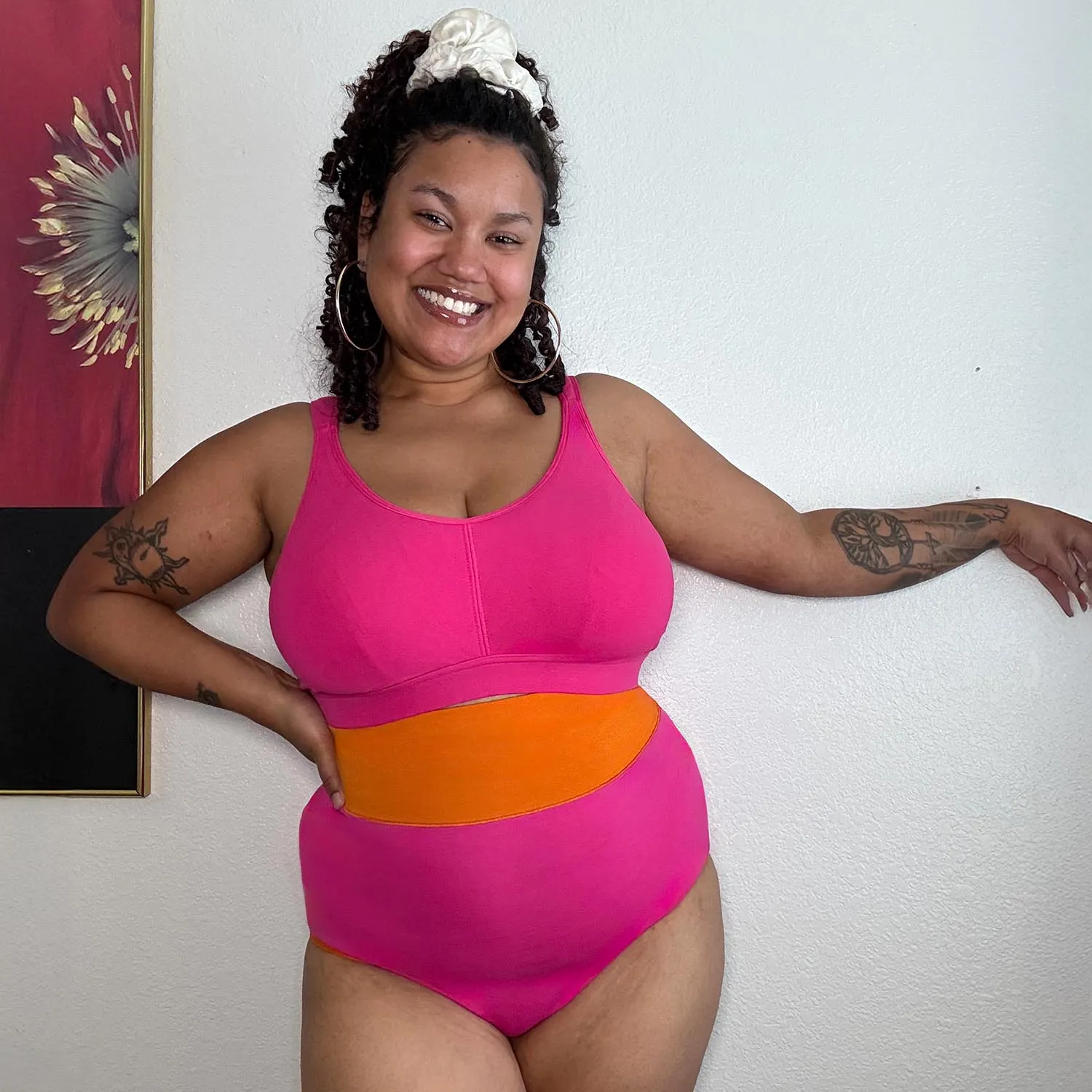 Organic Cotton Super High Waist Duo Knickers - Barbara & Papaya sold by Snag Tights