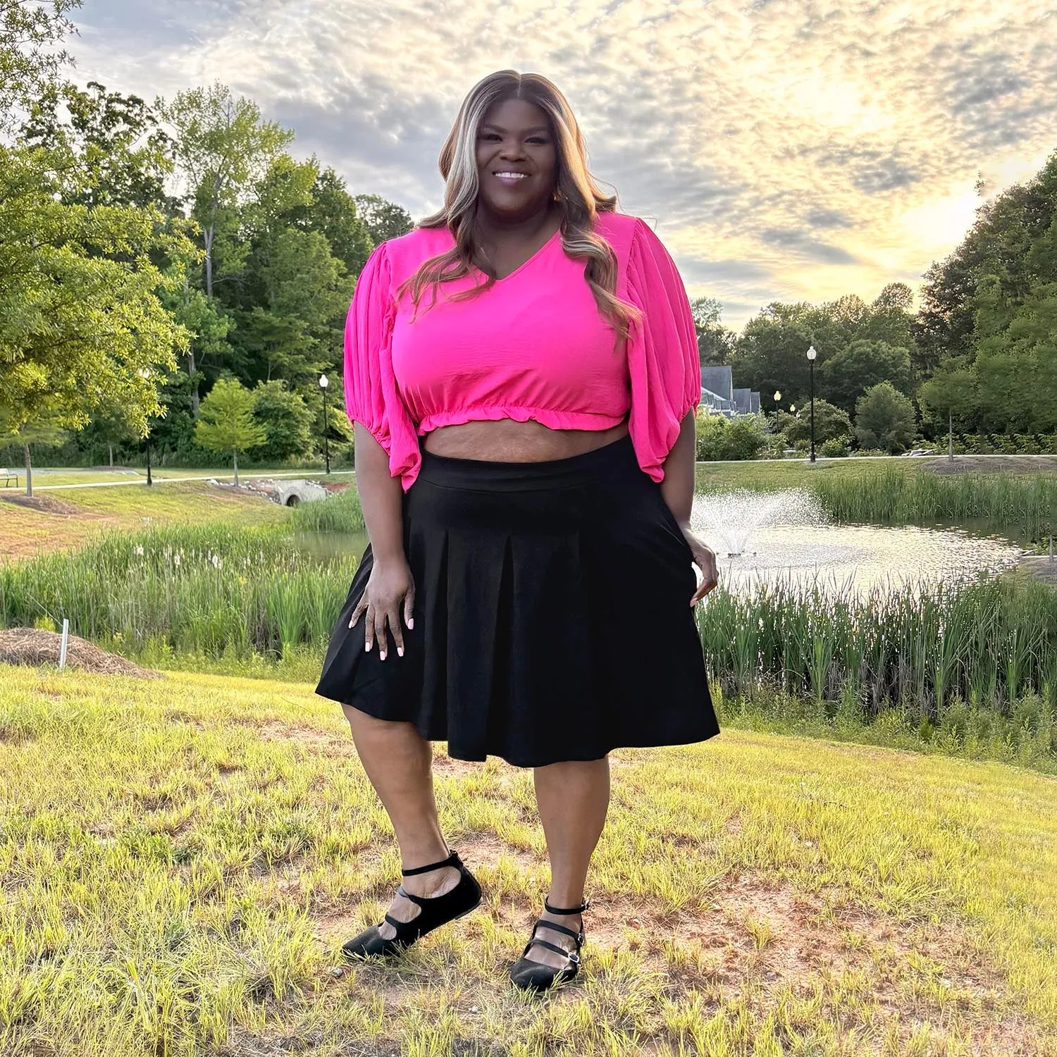 Petal Pleated Skort - Black sold by Snag Tights product image thumbnail 2