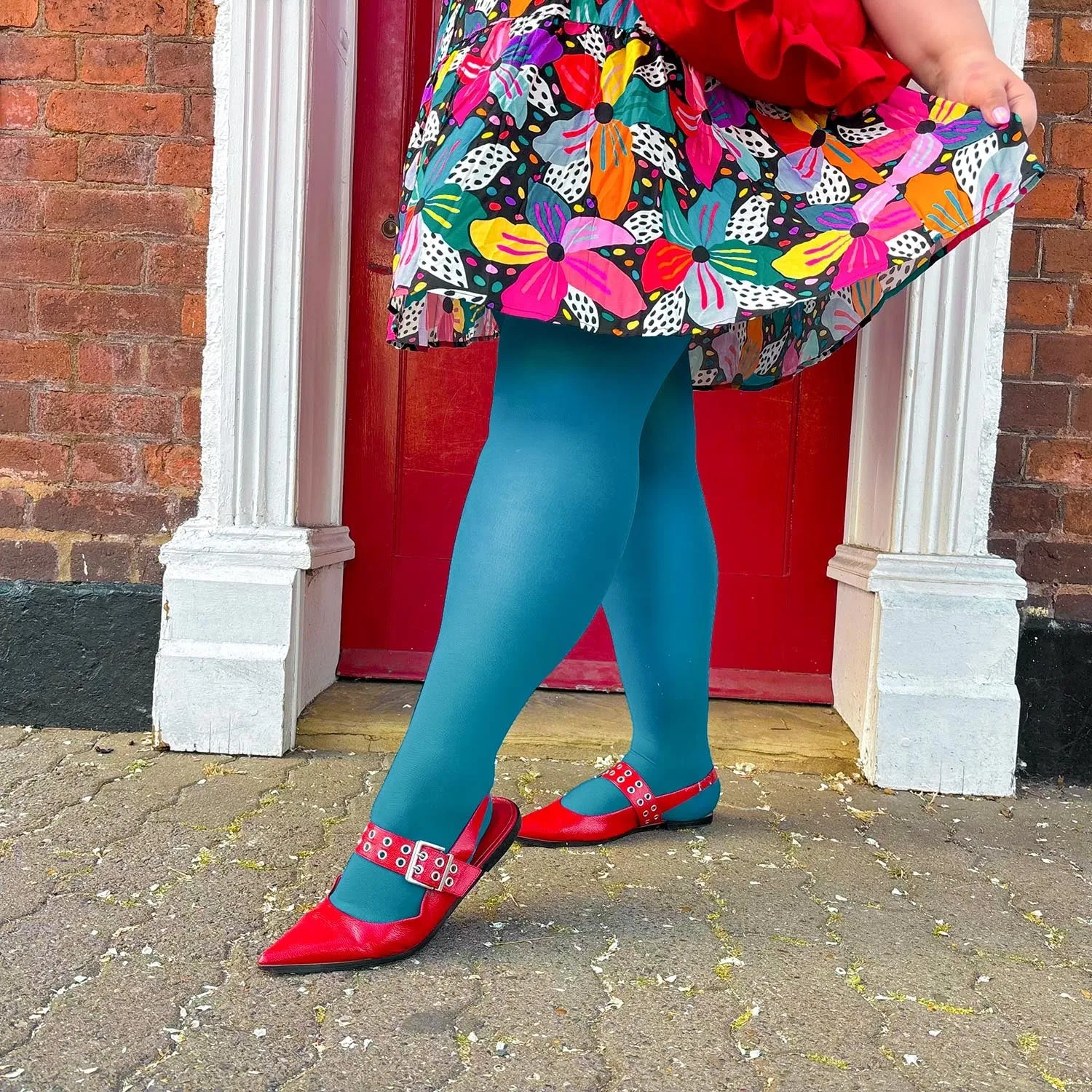 Semi-Opaque 50 Den Tights - Petrol Blue sold by Snag Tights product image thumbnail 2