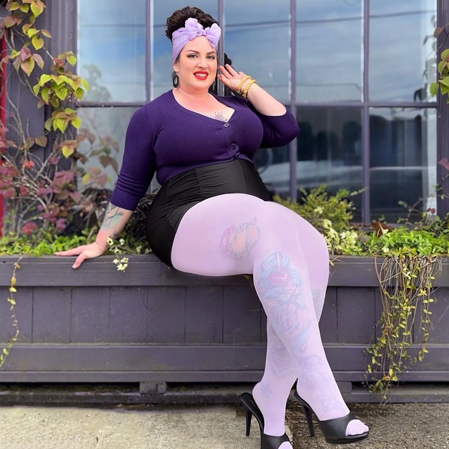 Semi-Opaque 50 Den Tights - Wisteria sold by Snag Tights product image thumbnail 3