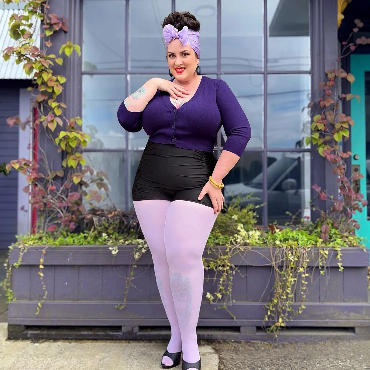 Semi-Opaque 50 Den Tights - Wisteria sold by Snag Tights