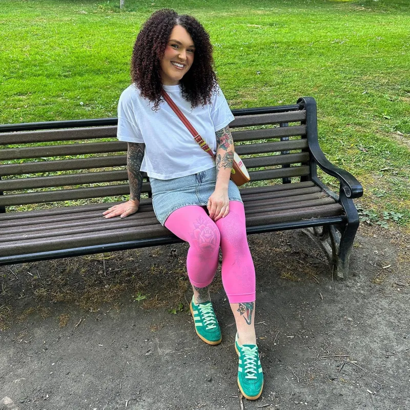 Stay Cool Capri Tights - Pink Lady sold by Snag Tights