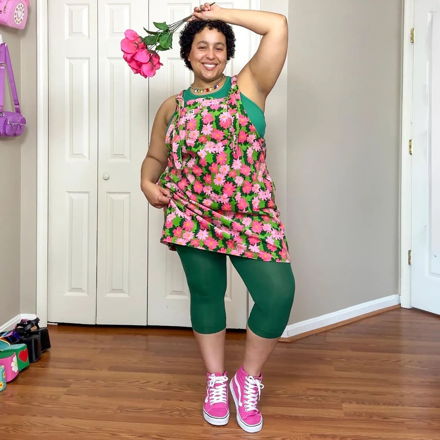 Stay Cool Capri Tights - Foliage sold by Snag Tights product image thumbnail 4