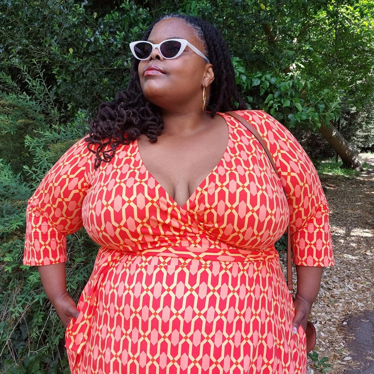 Wrap Dress - Red City sold by Snag Tights product image thumbnail 4