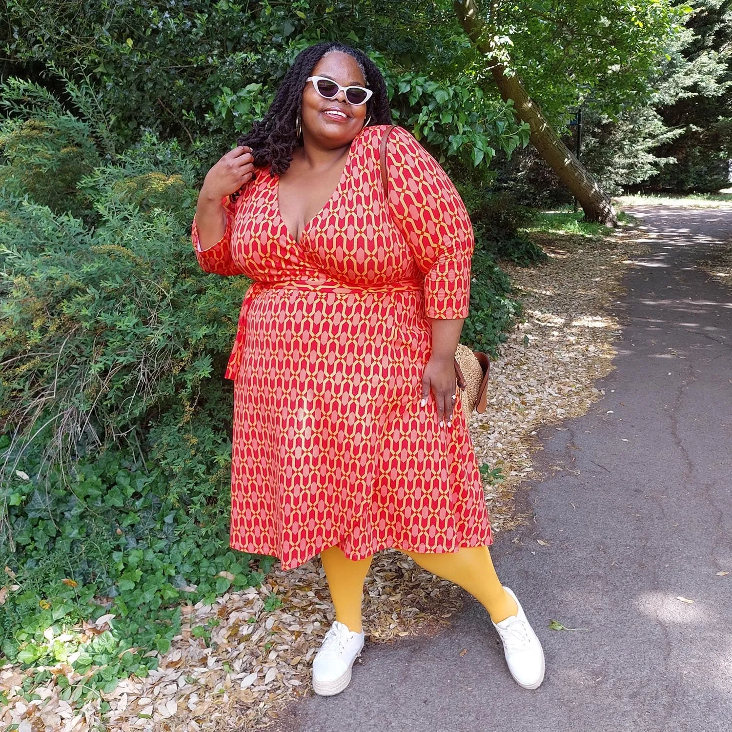 Wrap Dress - Red City sold by Snag Tights product image thumbnail 2