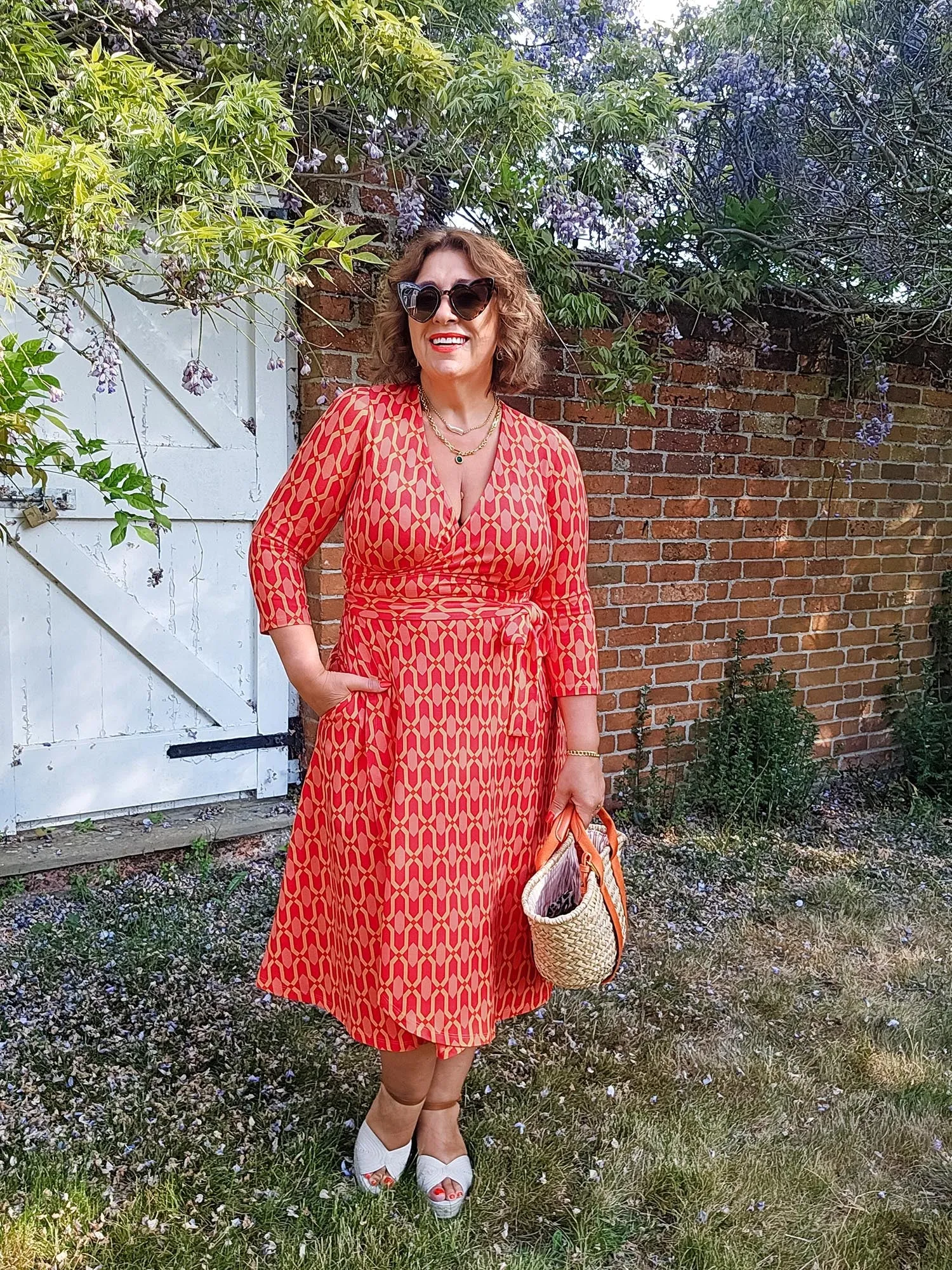 Wrap Dress - Red City sold by Snag Tights product image thumbnail 3