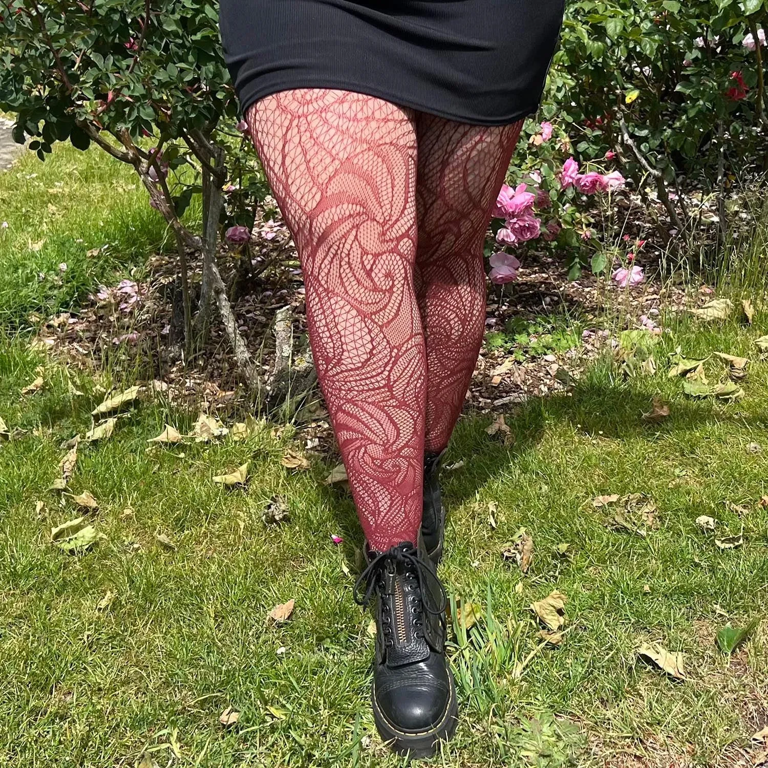 Thighs The Limit Fishnets - Timewarp - Roast sold by Snag Tights product image thumbnail 2