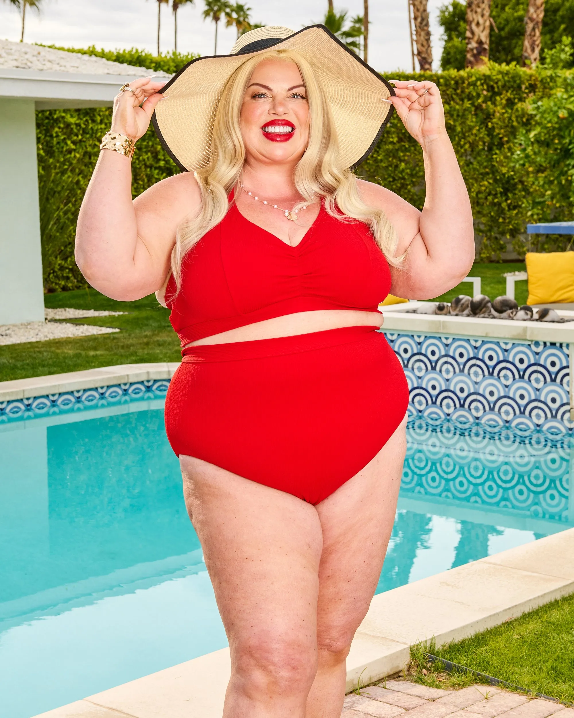 Tidelands Bikini Top - Red sold by Snag Tights