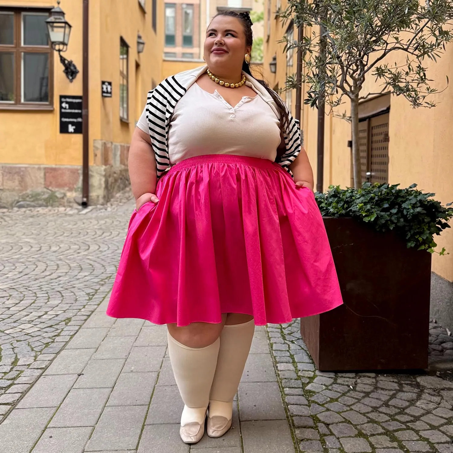 Poplin Skirt - Bubblegum sold by Snag Tights product image thumbnail 4