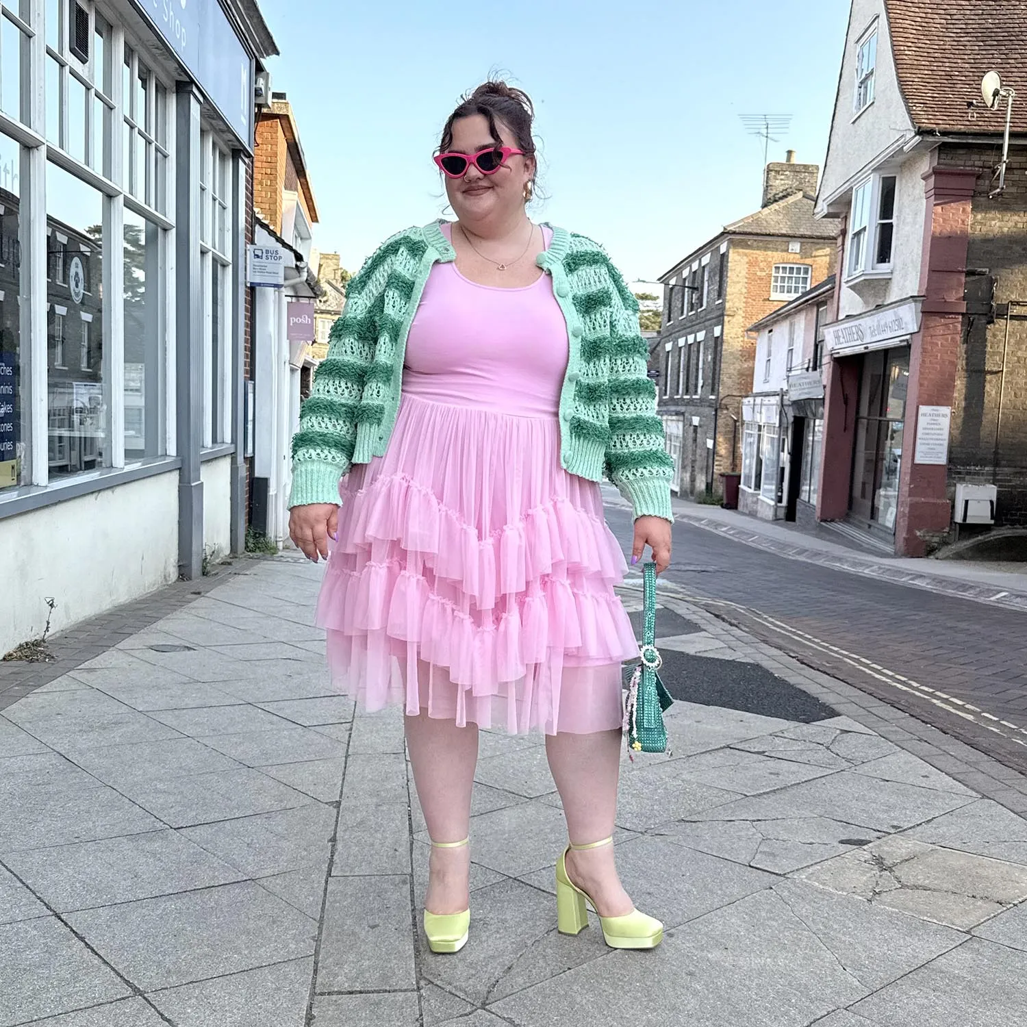 Tee Mesh Dress - Pink Frosting sold by Snag Tights product image thumbnail 5