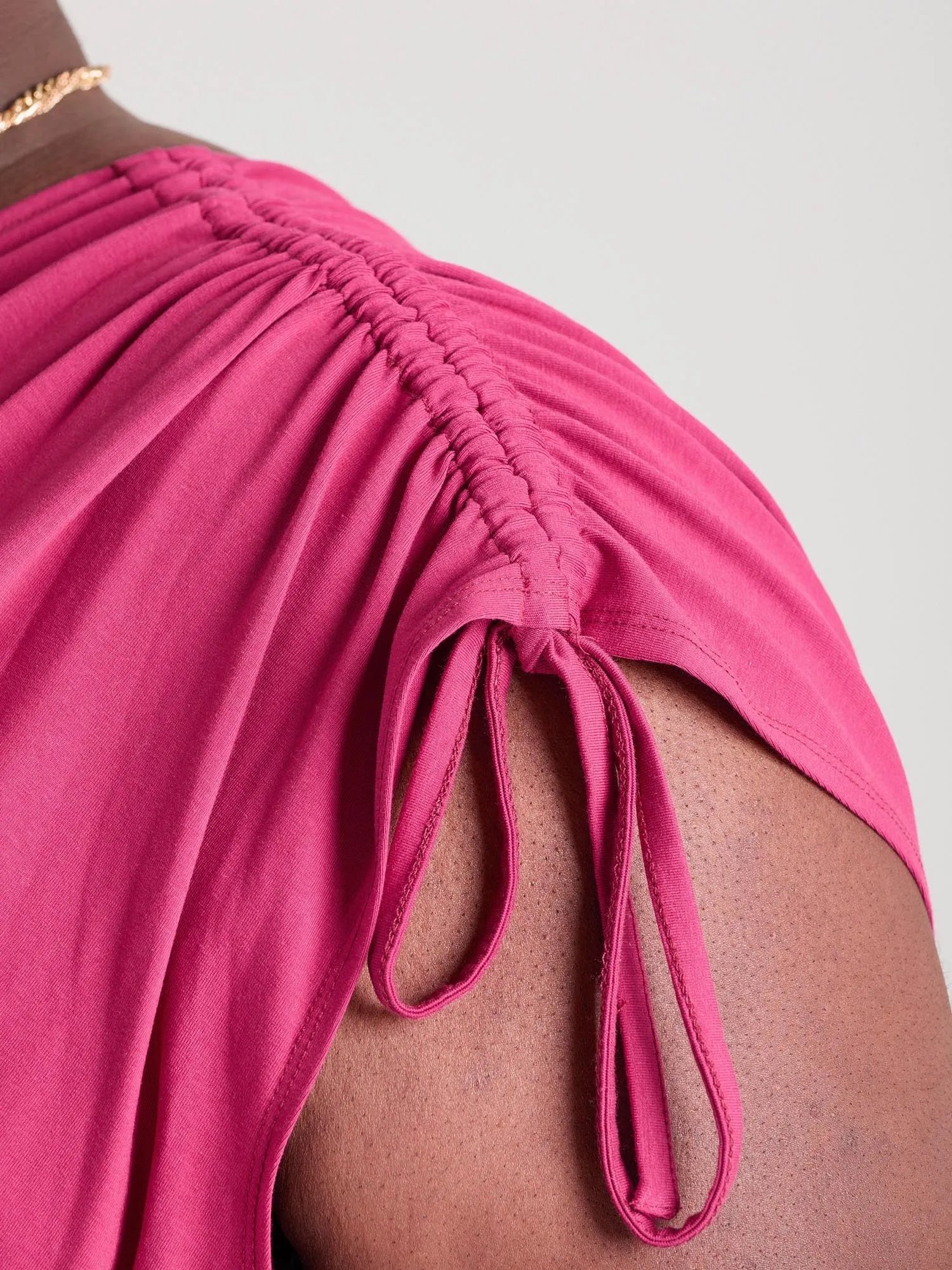 Broderie Anglaise Midi Dress - Blood Red sold by Snag Tights product image thumbnail 3