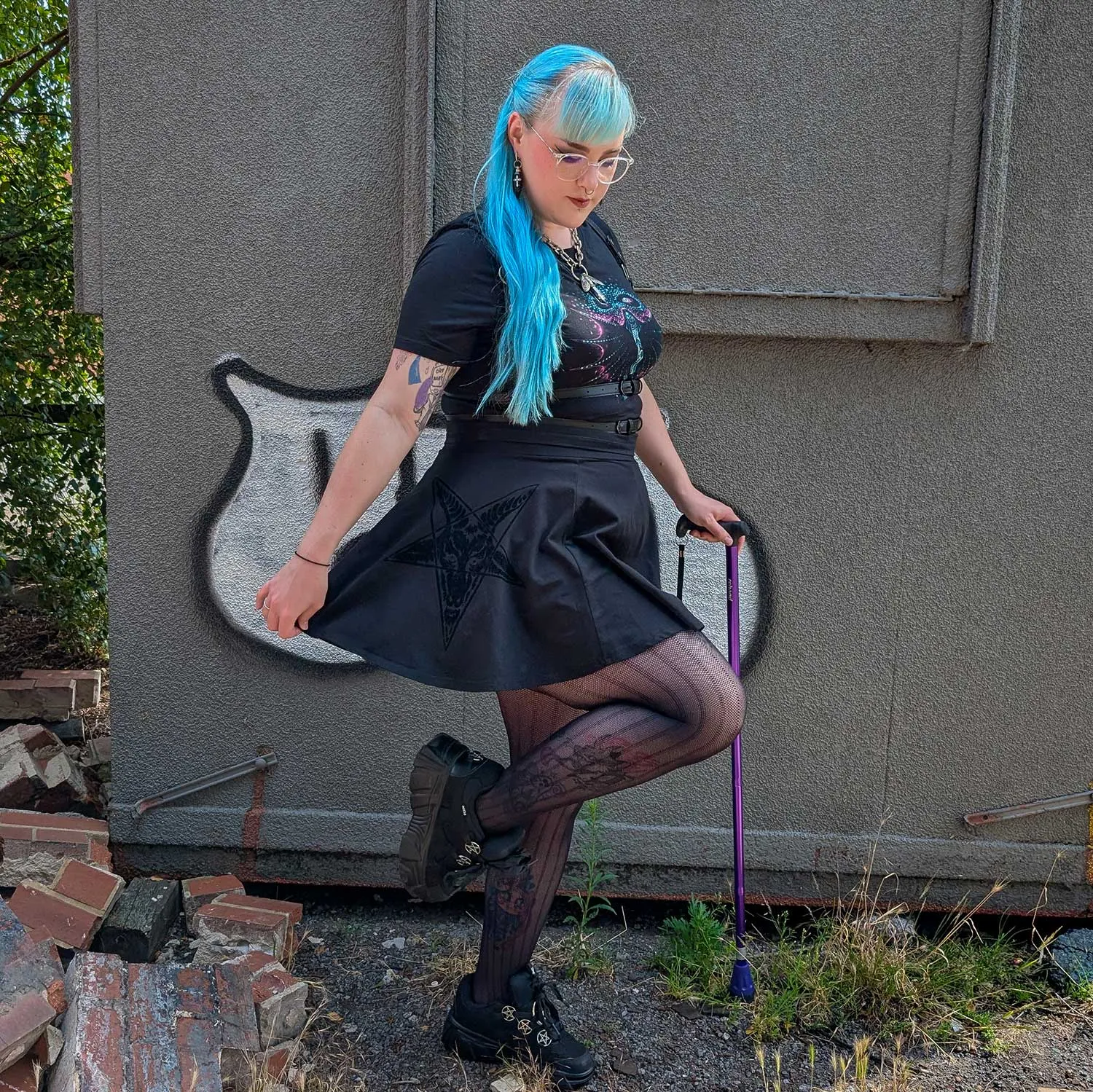 It's a Fine Line Fishies - Black sold by Snag Tights product image thumbnail 4