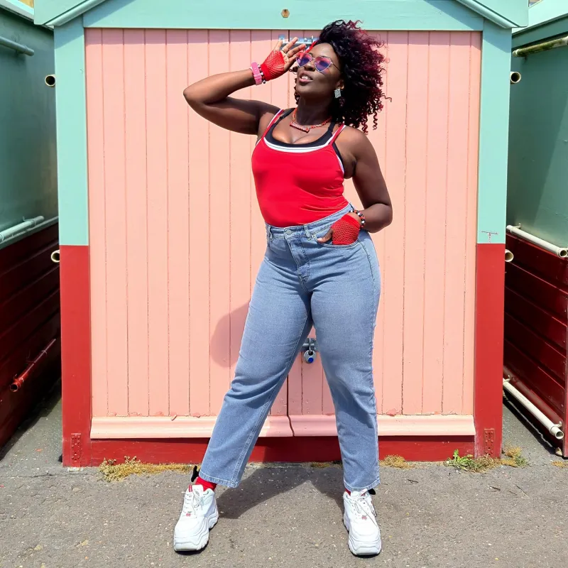 Organic Mom Jeans - Aegean sold by Snag Tights