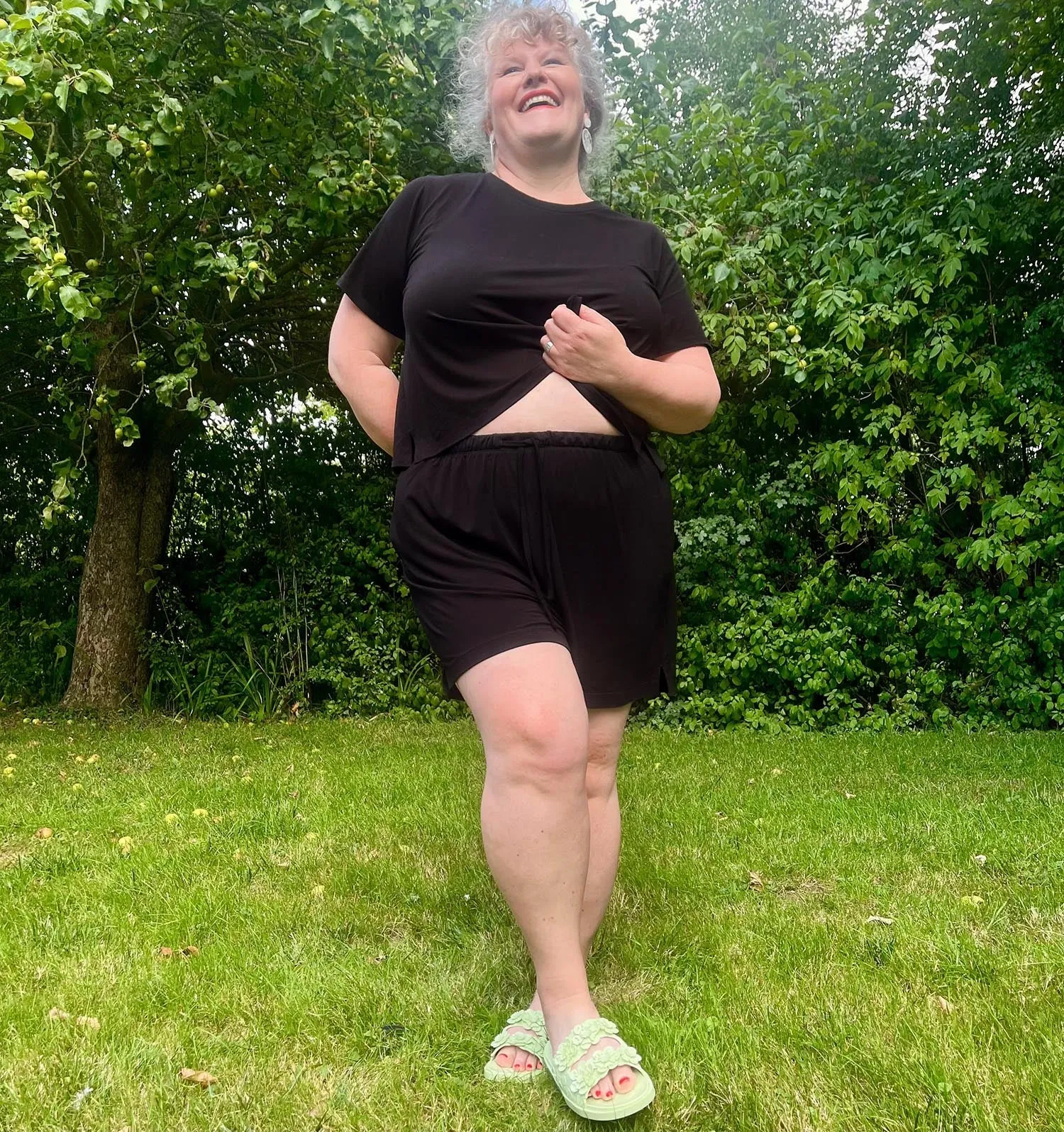 Bamboo Lounge Shorts - Black sold by Snag Tights product image thumbnail 3