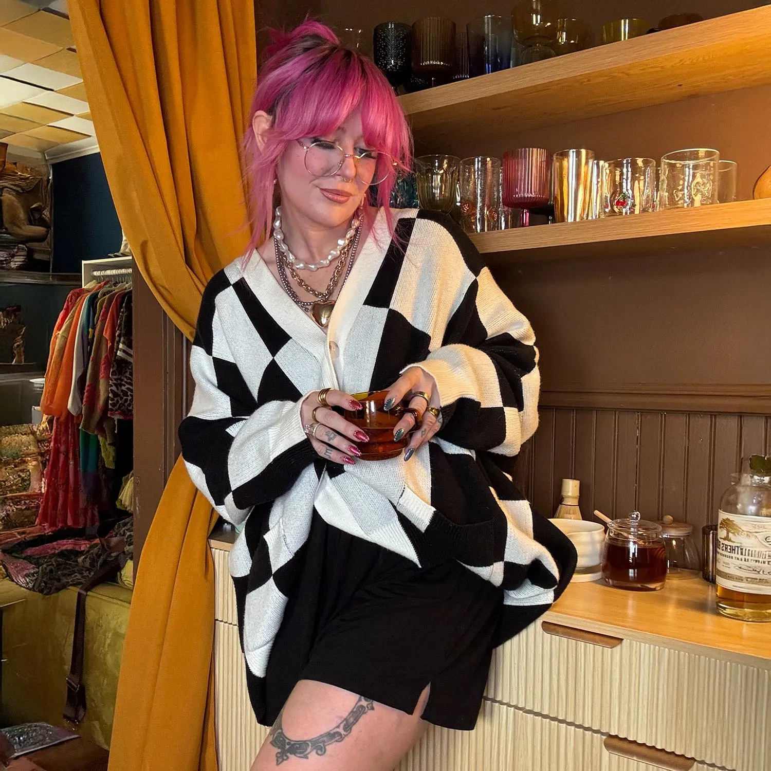 Bamboo Lounge Shorts - Black sold by Snag Tights product image thumbnail 4