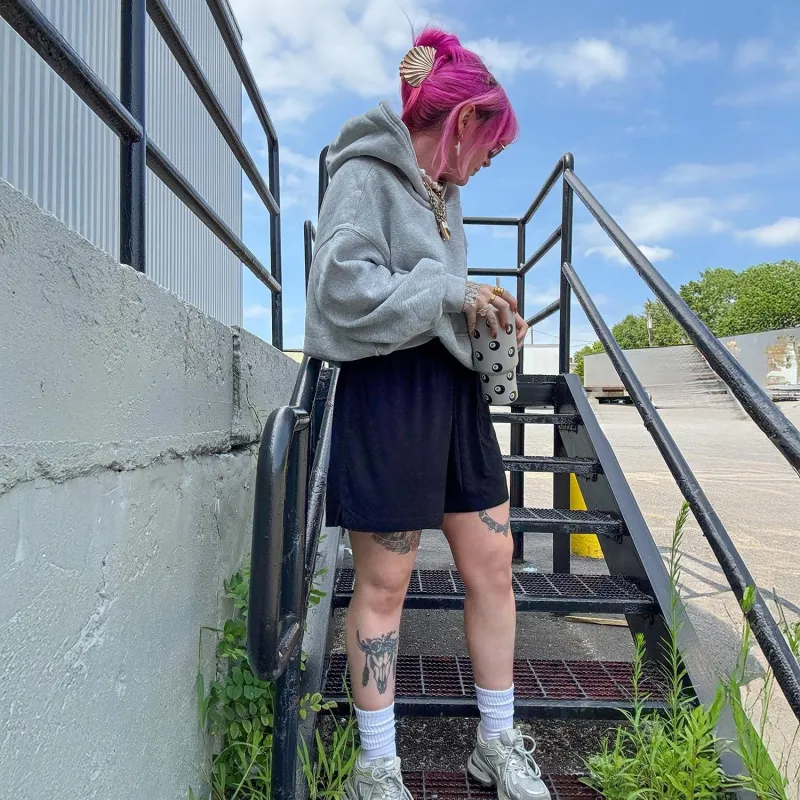 Bamboo Lounge Shorts - Black sold by Snag Tights