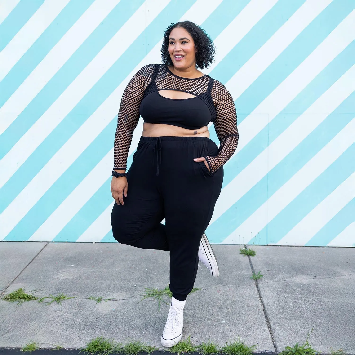 Bamboo Lounge Joggers - Black sold by Snag Tights product image thumbnail 2