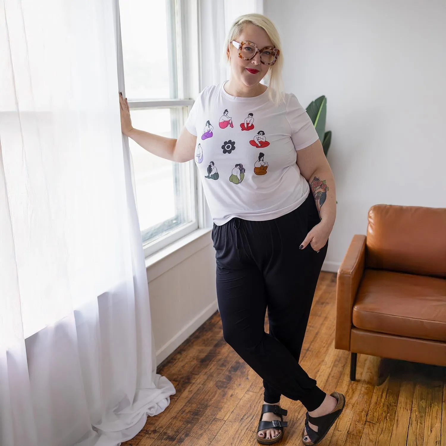 Bamboo Lounge Joggers - Black sold by Snag Tights product image thumbnail 5