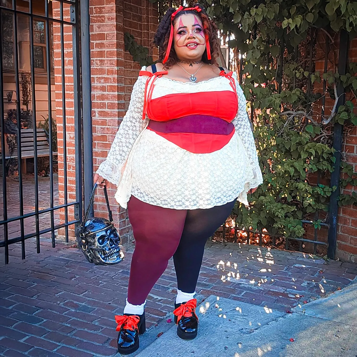 Duo Tights - Crimson Shadow sold by Snag Tights product image thumbnail 5