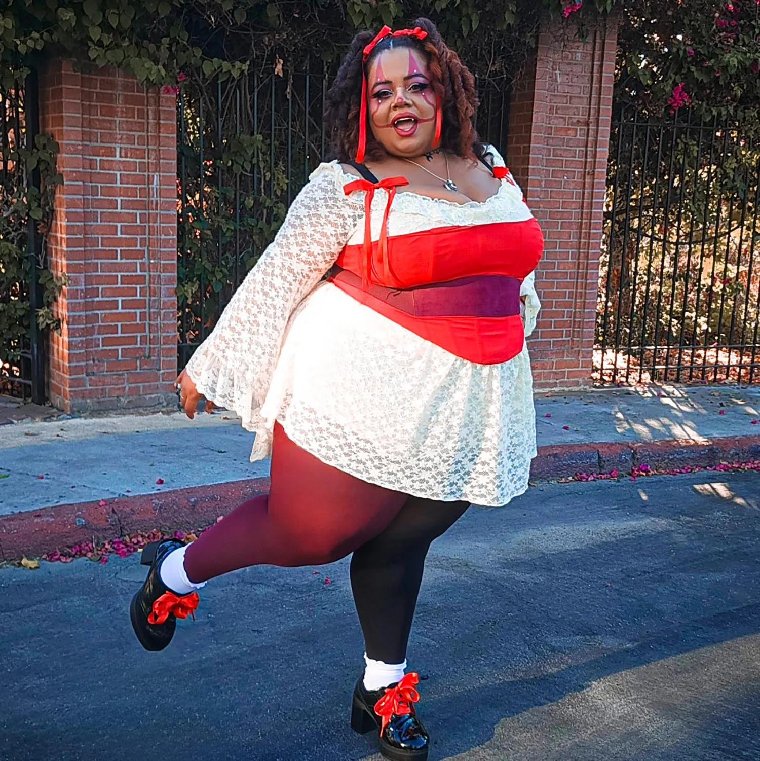 Duo Tights - Crimson Shadow sold by Snag Tights product image thumbnail 2