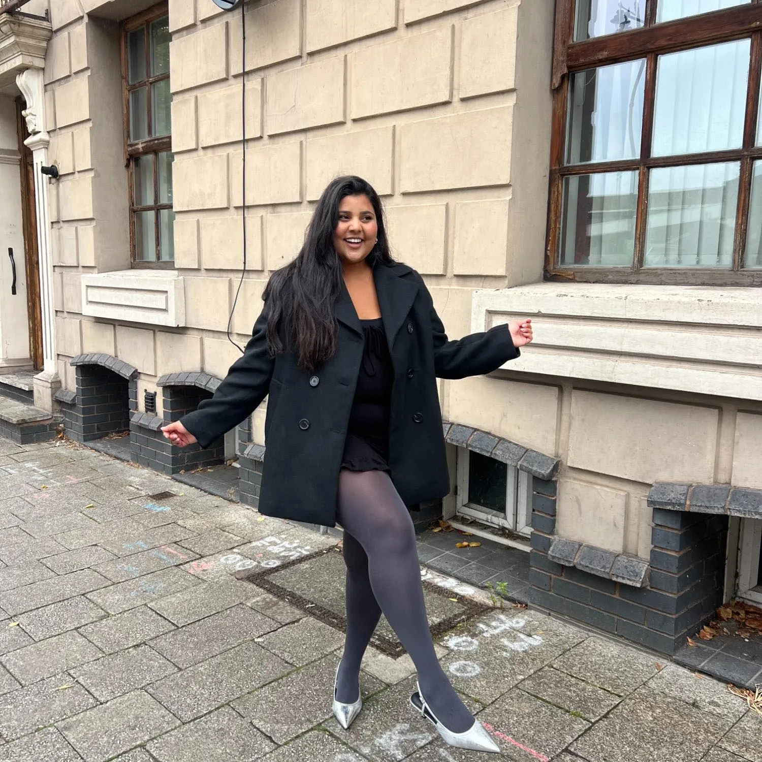 Opaque 80 Den Castor Oil Tights - Slate sold by Snag Tights product image thumbnail 4