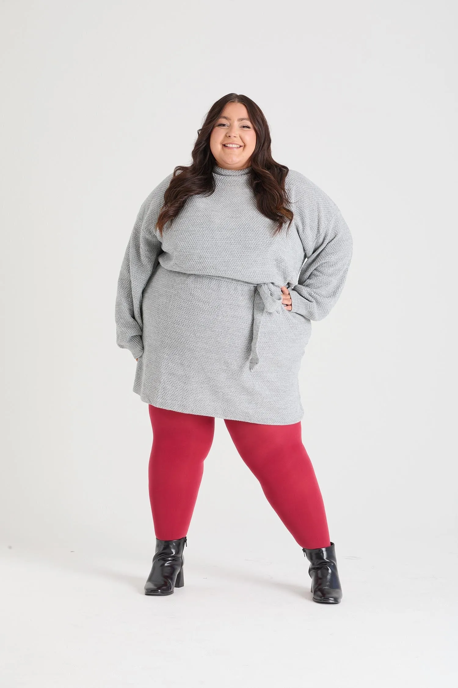 Opaque 80 Den Castor Oil Tights - Blood Red sold by Snag Tights