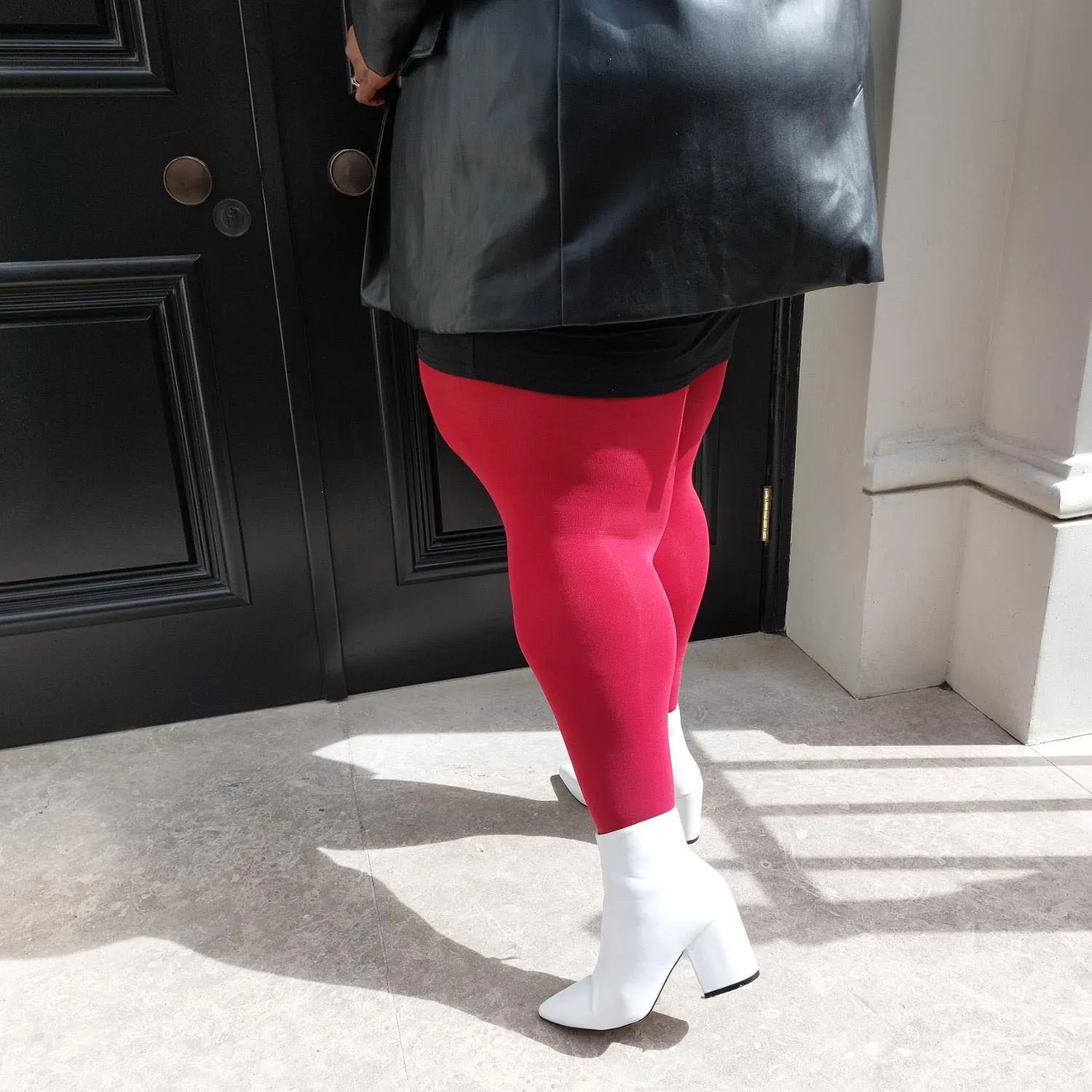 Opaque 80 Den Castor Oil Tights - Blood Red sold by Snag Tights product image thumbnail 4