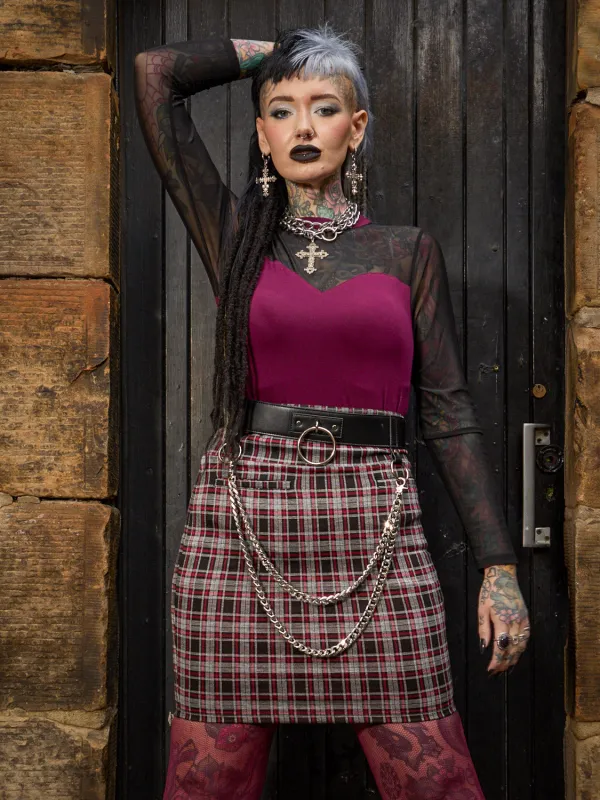 Plaid Mini Skirt - Bonnie sold by Snag Tights