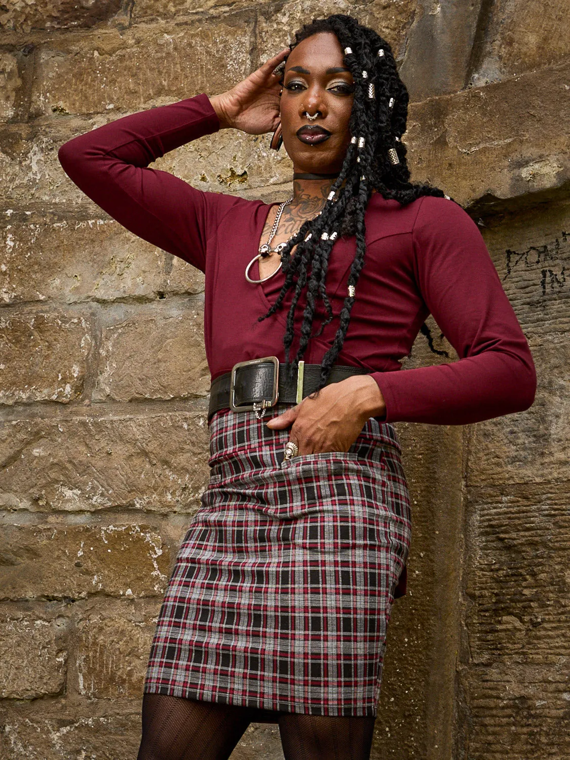 Organic Cotton Wrap Top - Roast sold by Snag Tights product image thumbnail 3