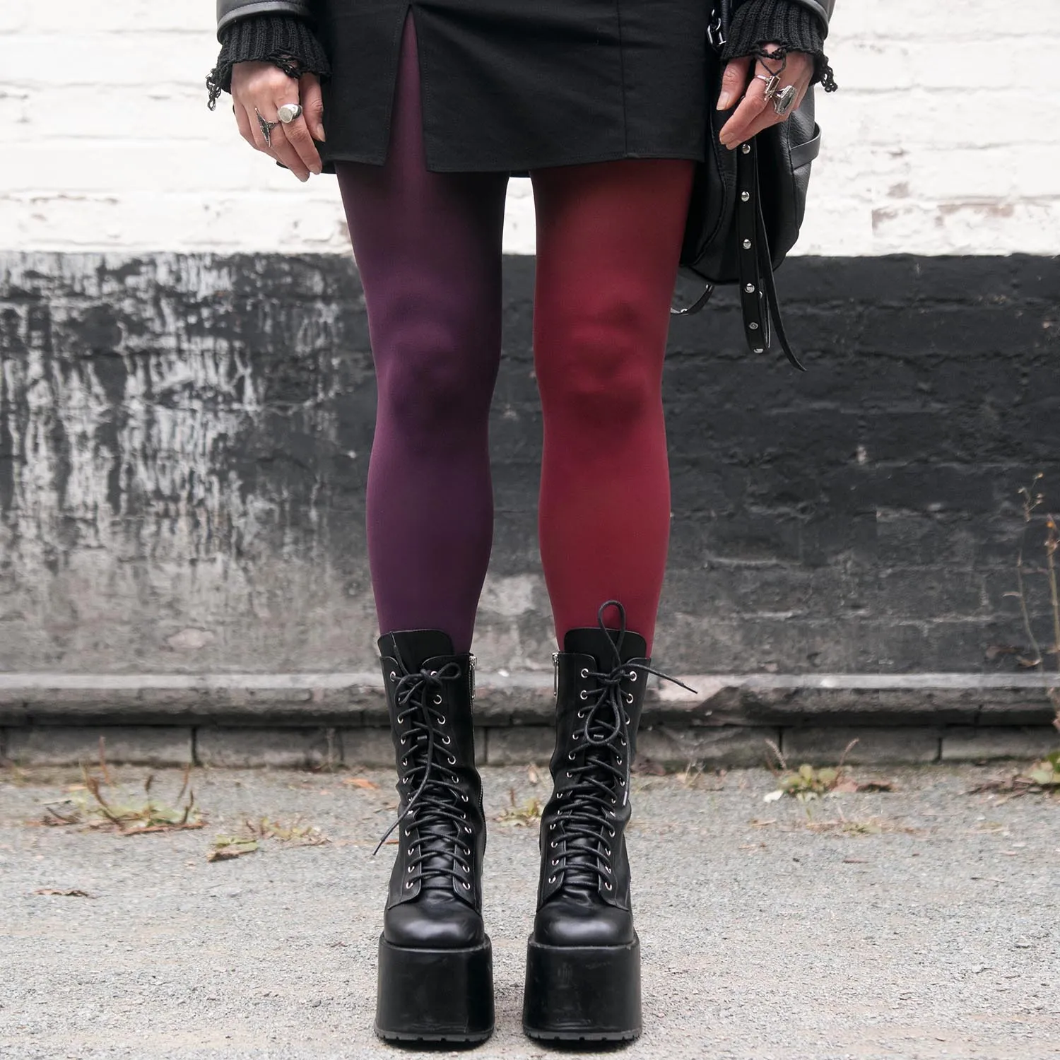 Duo Tights - Plurgundy sold by Snag Tights product image thumbnail 5