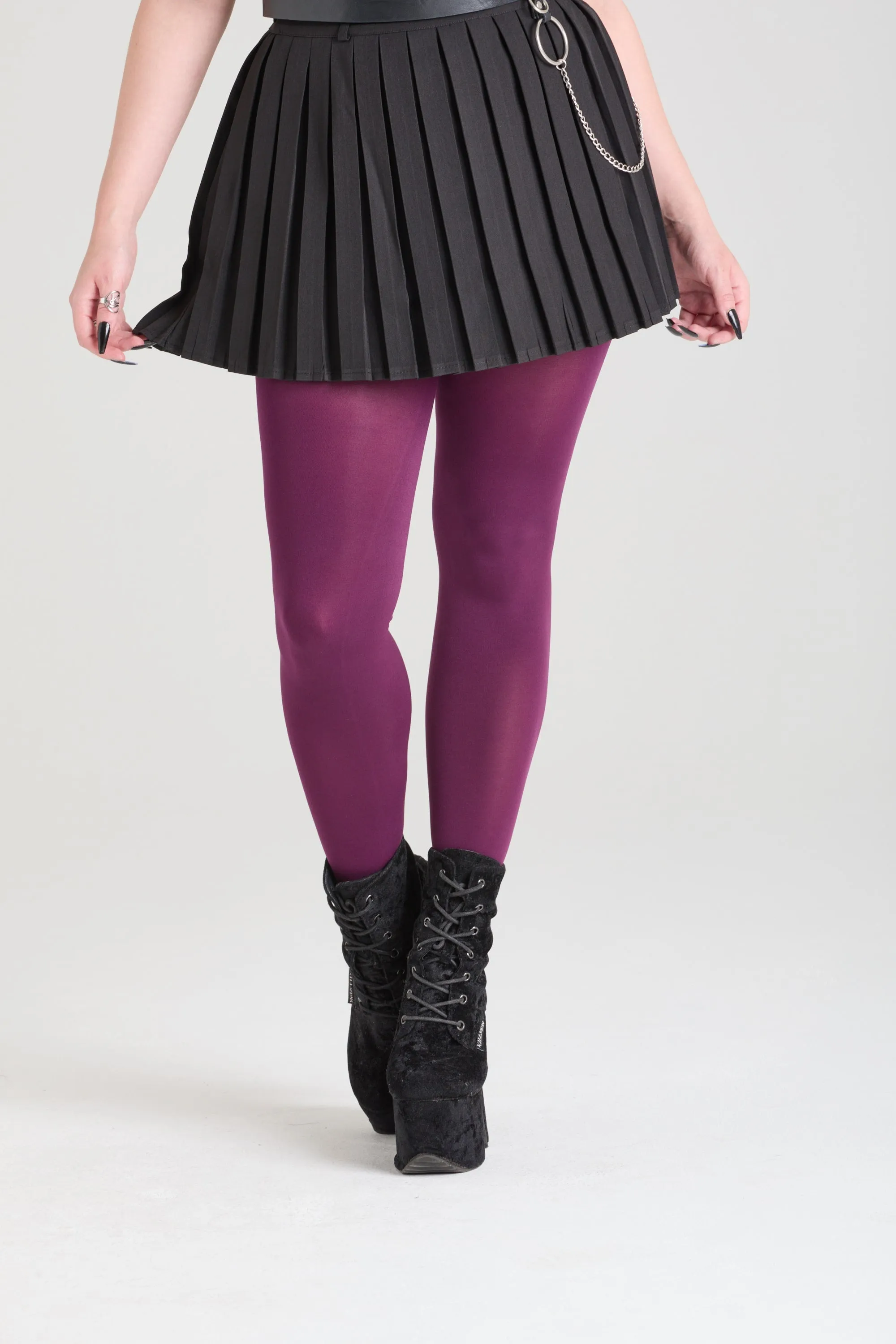 Opaque 80 Den Tights - Mulberry sold by Snag Tights product image thumbnail 5