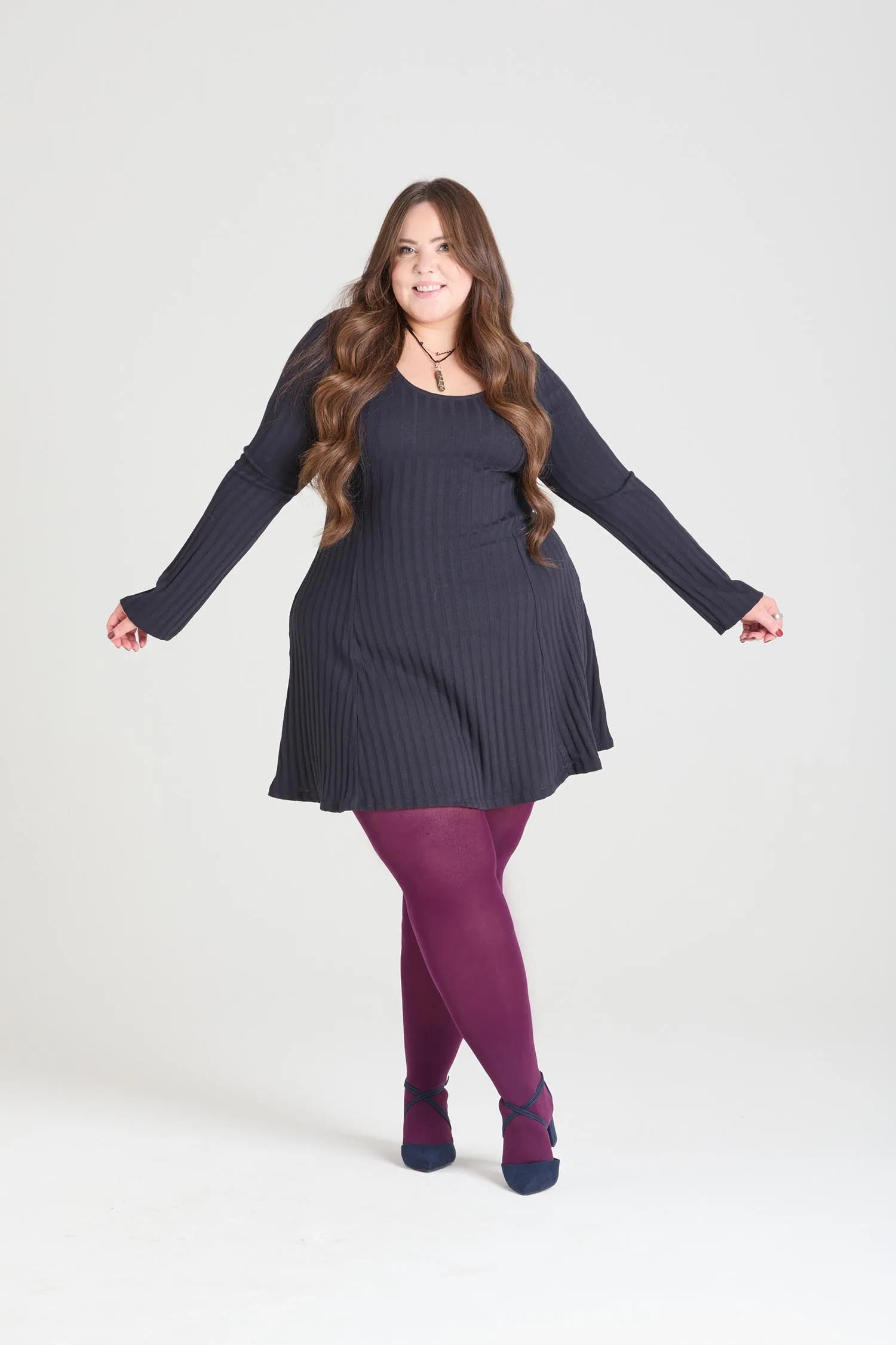 Opaque 80 Den Tights - Mulberry sold by Snag Tights product image thumbnail 4