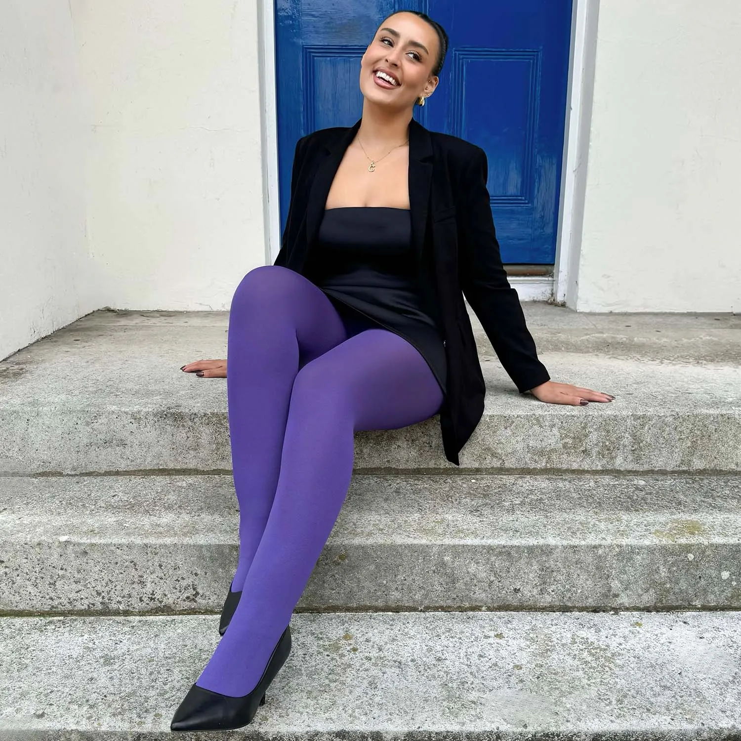 Super Opaque 120 Den Tights - Iris sold by Snag Tights product image thumbnail 2