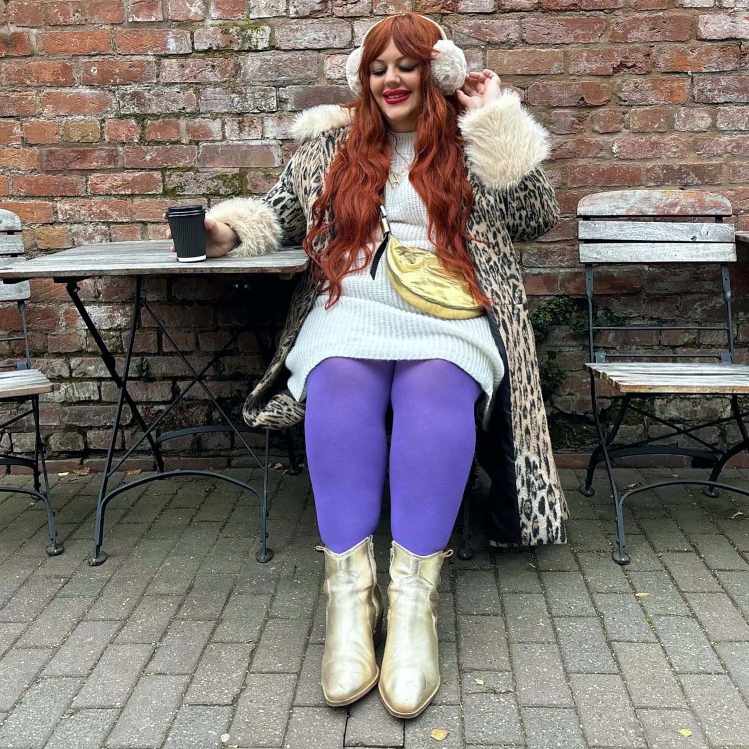 Super Opaque 120 Den Tights - Iris sold by Snag Tights product image thumbnail 3