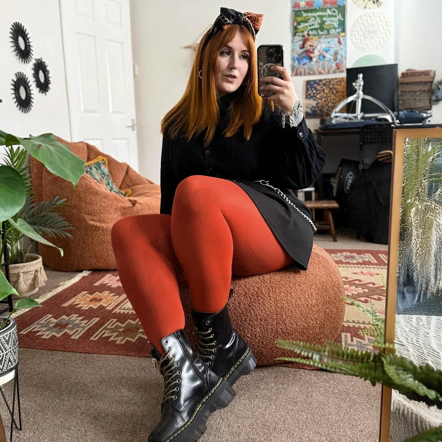 Super Opaque 120 Den Tights - Butternut sold by Snag Tights