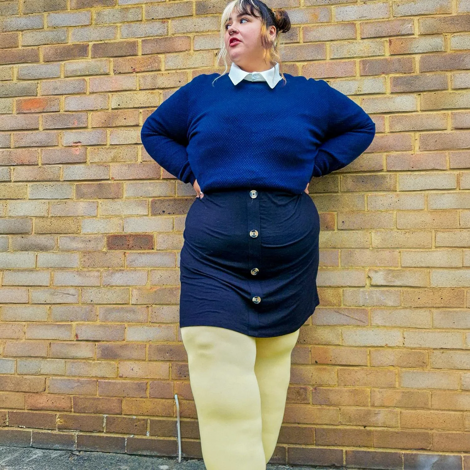 Super Opaque 120 Den Tights - Butter sold by Snag Tights product image thumbnail 3