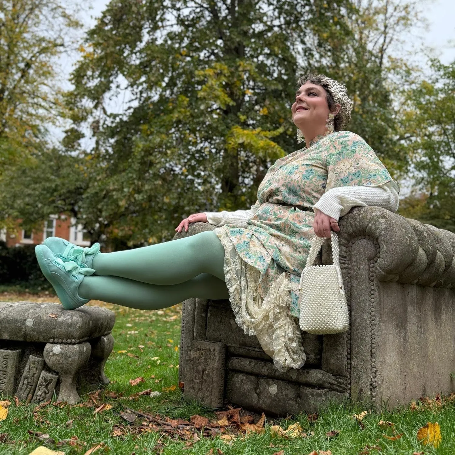 Super Opaque 120 Den Tights - Chalcedony sold by Snag Tights product image thumbnail 4