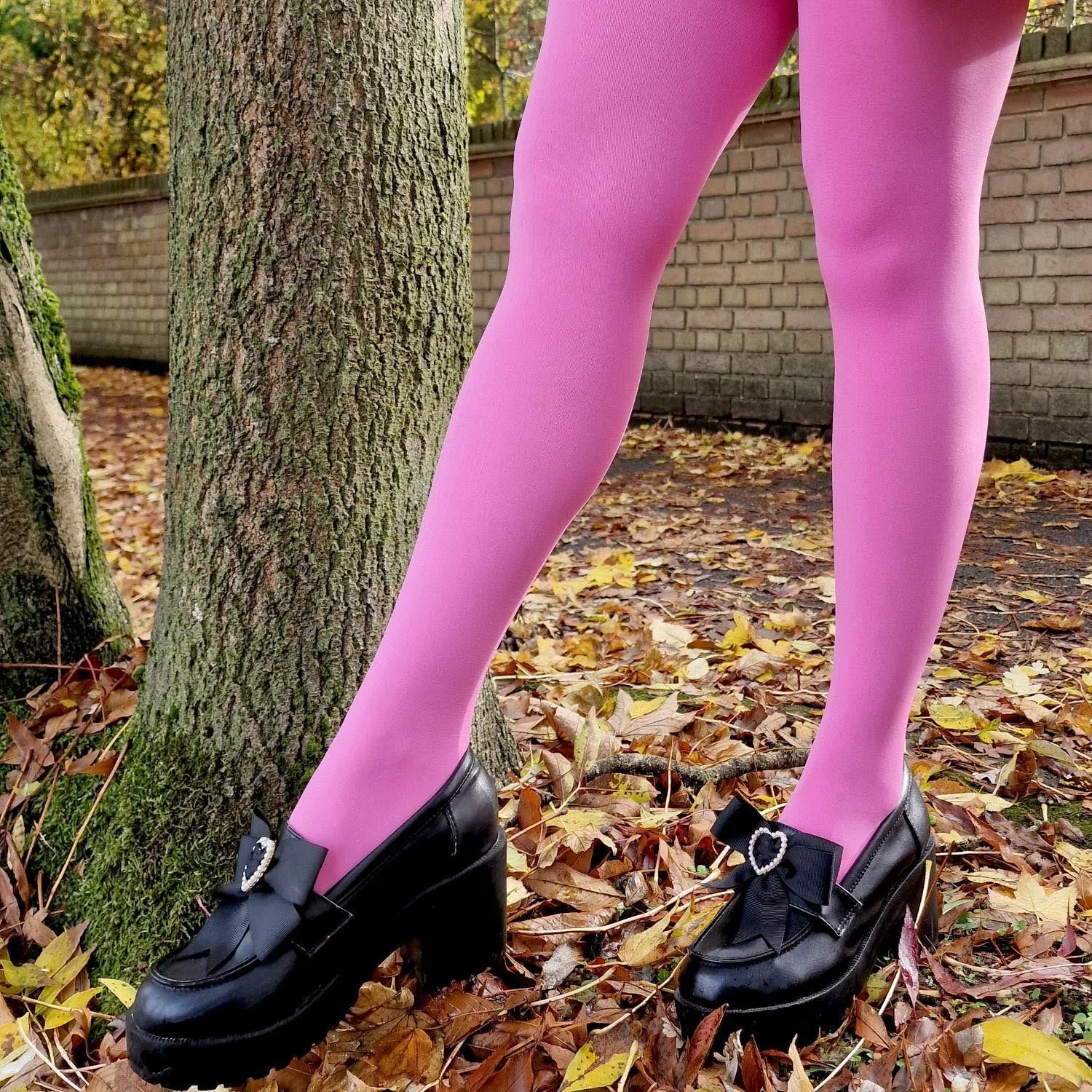 Super Opaque 120 Den Tights - Pink Lady sold by Snag Tights