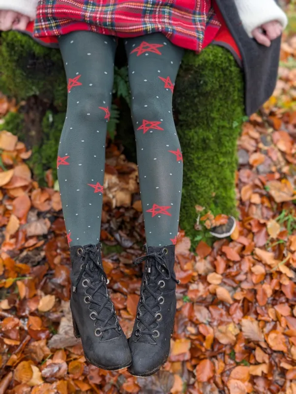 Christmas Tights - Woodland Magick sold by Snag Tights