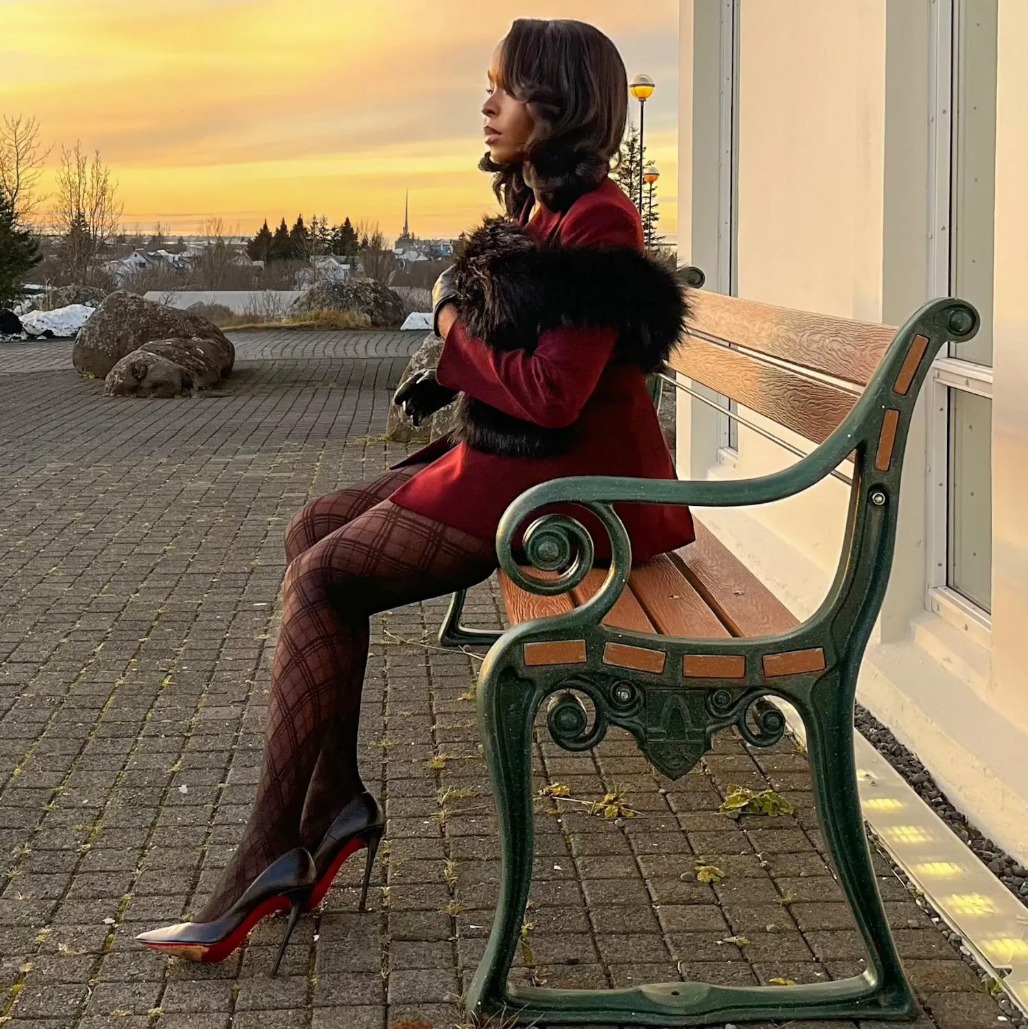 Christmas Tights - Midnight Plaid sold by Snag Tights