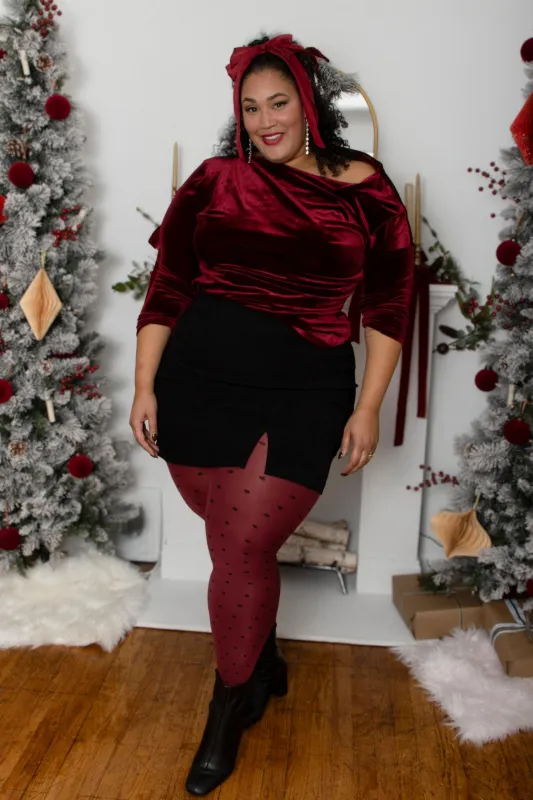 Christmas Tights - Cherry Dot sold by Snag Tights