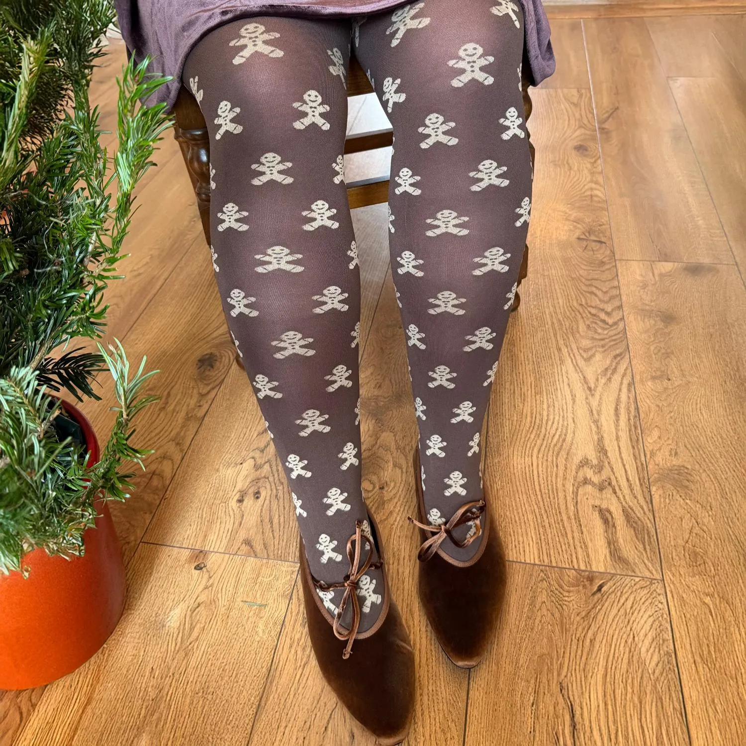 Christmas Tights - Can't Catch Me - Hot Chocolate sold by Snag Tights