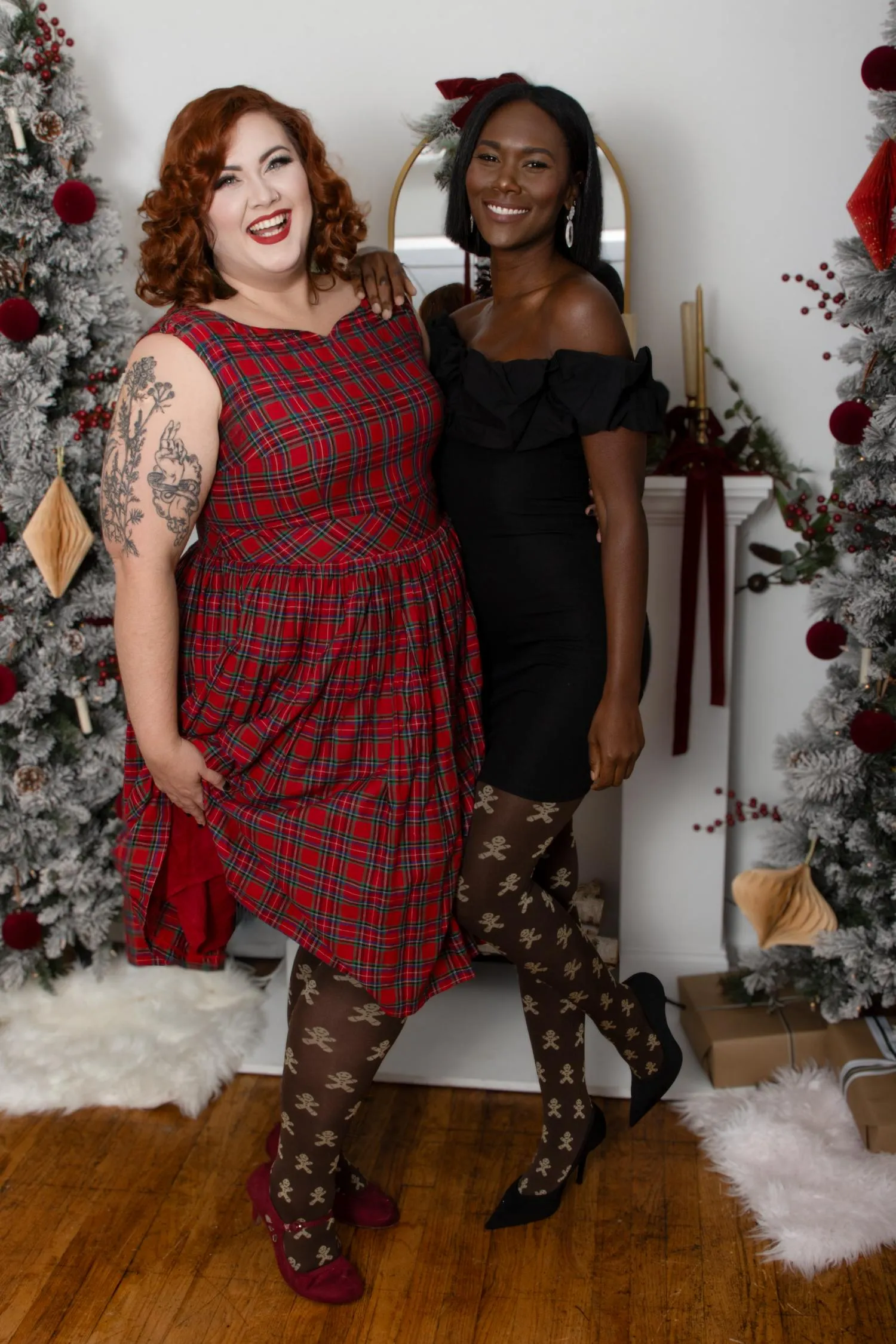 Christmas Tights - Can't Catch Me - Hot Chocolate sold by Snag Tights product image thumbnail 2