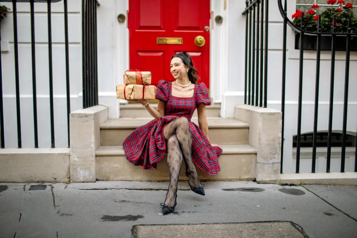 Christmas Fishnets - Ice Queen sold by Snag Tights