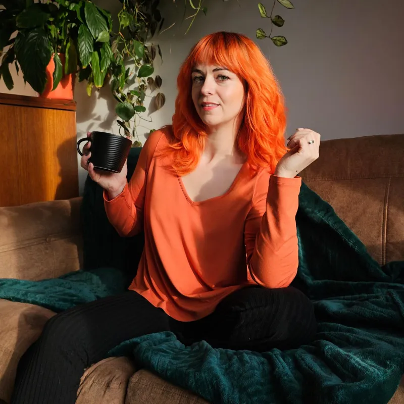 The Marsha Top - Orange sold by Snag Tights